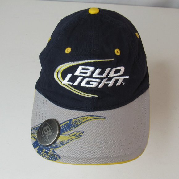 Anheuser Busch Bud Light Logo Cap/Hat With A Bottle Opener Unisex - Picture 2 of 9